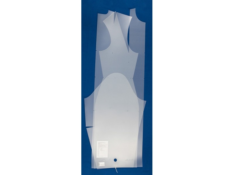 Лекало Выкройка-основа платья (блузы), размер 48 рост 170 см ЛПБ-48