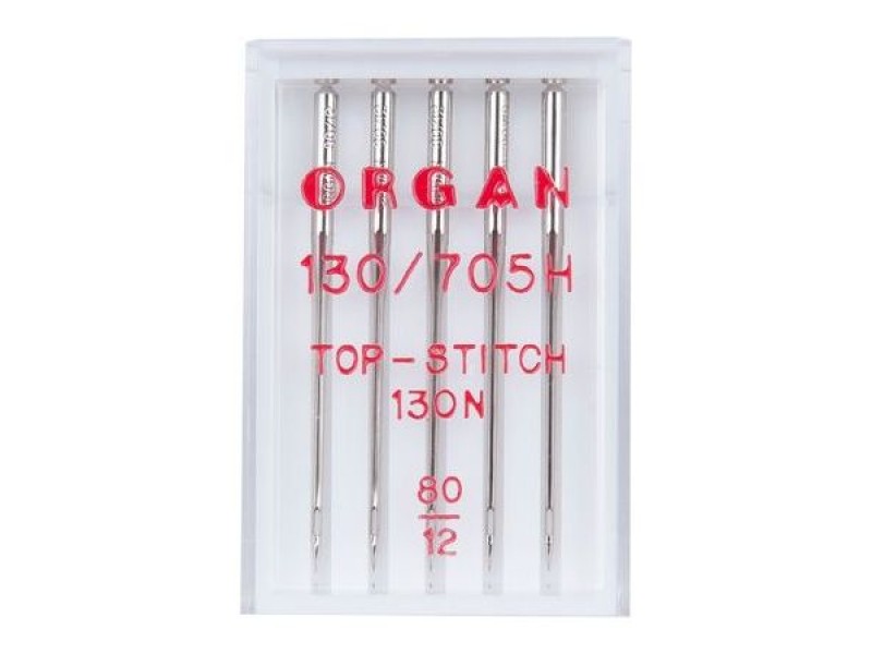 Иглы Organ Top Stitch № 80 5 шт. 130N.80.5.TOP.ST