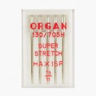 Иглы Organ супер стрейч № 75 5 шт. 130/705.75.5.HA...