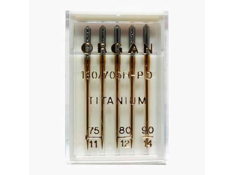 Иглы Organ титаниум № 75-90 5 шт. 130/705.75-90.5.H-PD