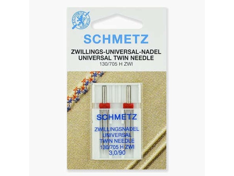 Иглы Schmetz двойные универсальные № 90/3 2 шт. 130/705H-ZWI