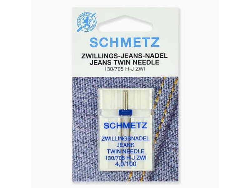 Иглы Schmetz двойные джинс № 100/4 1 шт. 130/705H-J ZWI