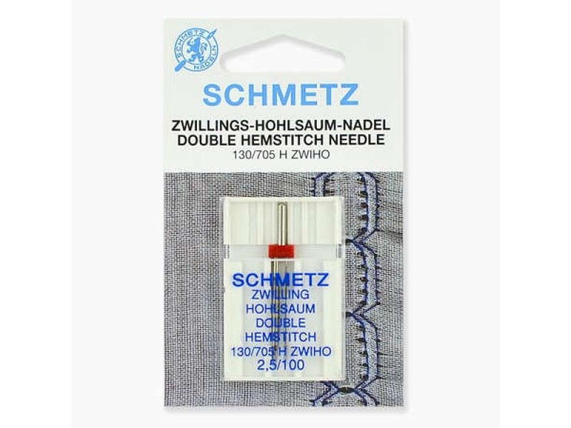 Иглы Schmetz двойные для мережки № 100/2.5 1 шт. 130/705H-ZWIHO