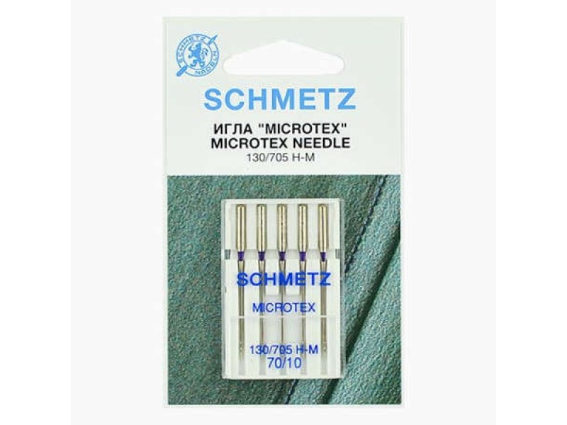 Иглы Schmetz микротекс №70 5 шт. 130/705H-M
