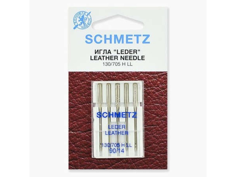 Иглы Schmetz для кожи №90 5 шт. 130/705H LL