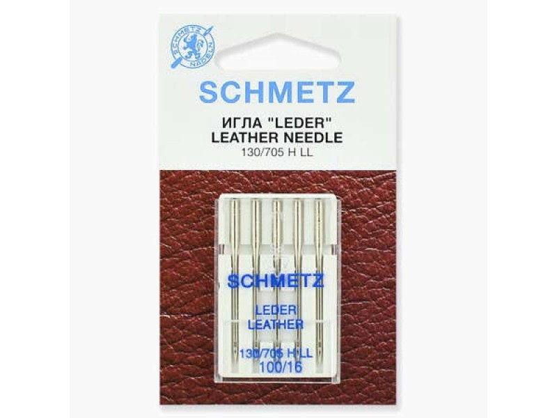 Иглы Schmetz для кожи №100 5 шт. 130/705H LL