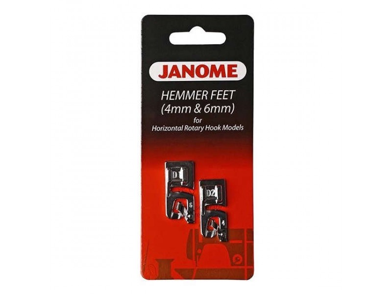 Комплект лапок Janome для подрубки 4 и 6 мм 200-326-001
