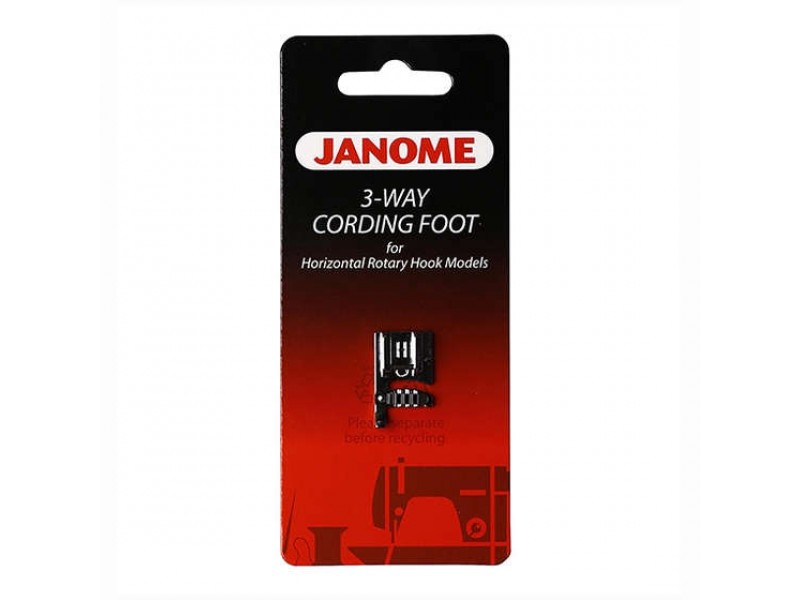 Лапка Janome для пришивания 3-х шнуров 200-345-006
