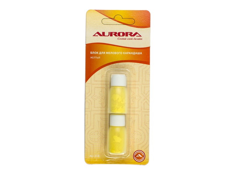 Блок запасной Aurora для мелового карандаша, желтый AU-318