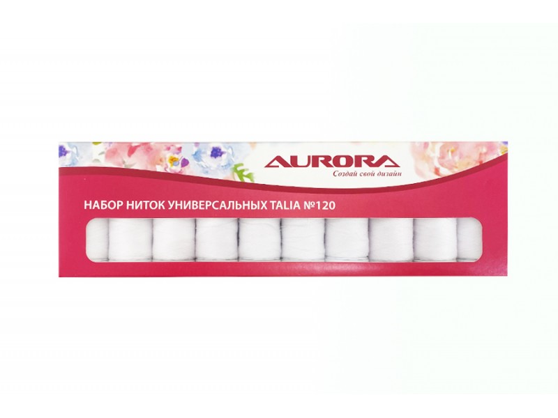 Набор ниток Aurora белые AU-2618