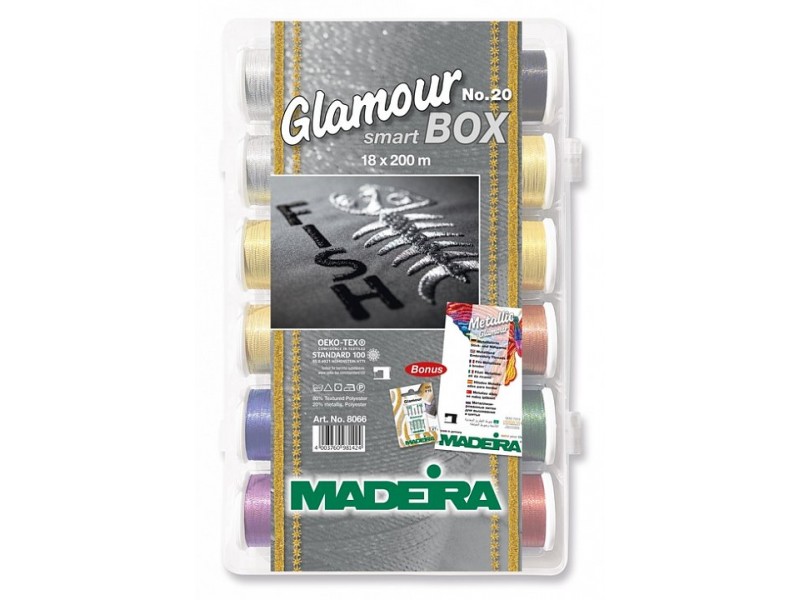 Набор ниток MADEIRA Smartbox Glamour 18 x 200 м 8066