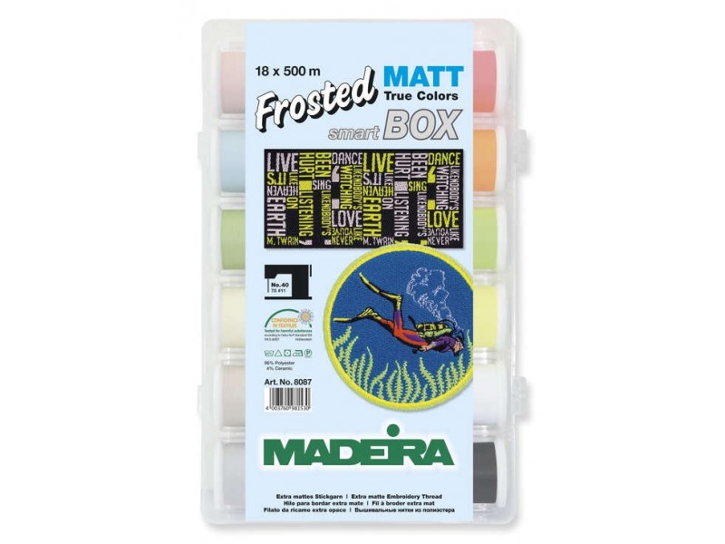 Набор ниток MADEIRA Frosted Matt 18 х 500 м 8087