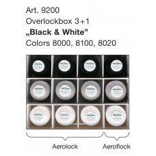 Набор ниток MADEIRA Overlockbox Aerolock 9х1200м, Aeroflock 3x1000м ч/б 9200