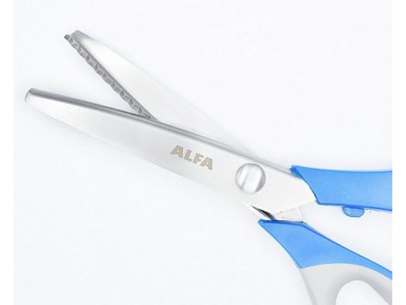 Ножницы ALFA зигзаг 23 см шаг 5 мм AF 493