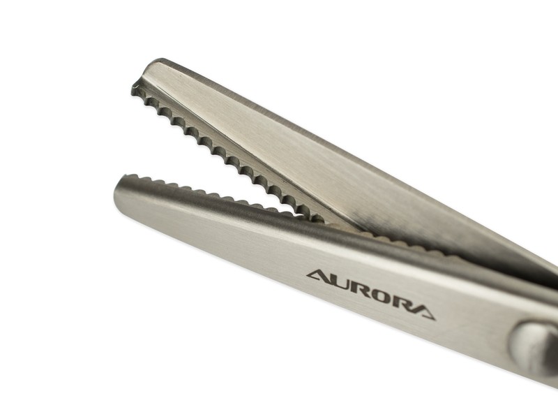 Ножницы Aurora зигзаг "Волна" (3,5 мм) 23 см AU 492