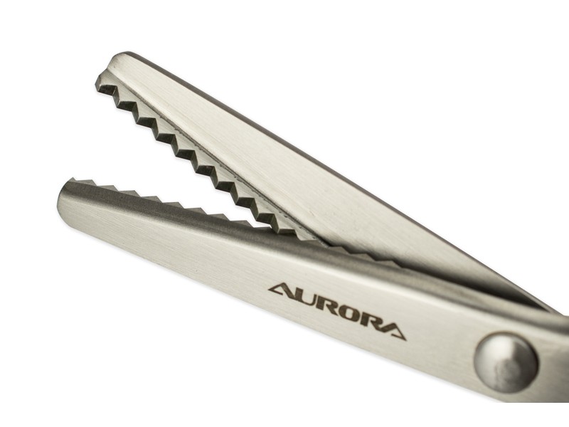 Ножницы Aurora зигзаг (5 мм) 23 см AU 493