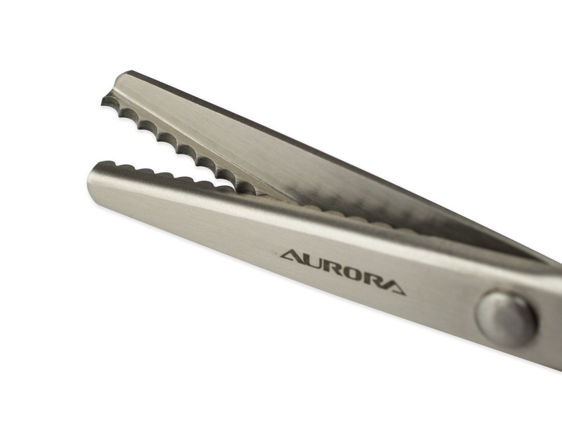 Ножницы Aurora зигзаг "Волна" (7 мм) 23 см AU 494