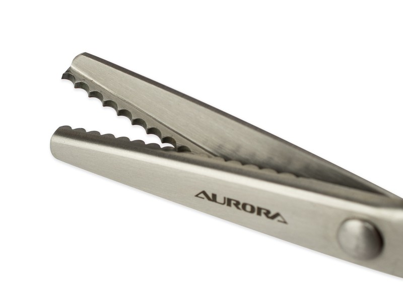 Ножницы Aurora зигзаг «Волна» (7 мм) 23 см AU 490
