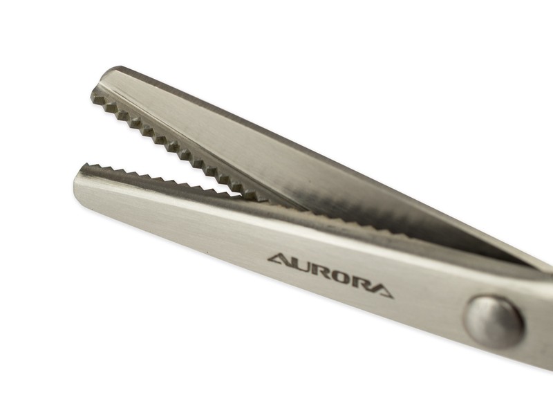 Ножницы Aurora зигзаг (3,5 мм) 22 см AU 491