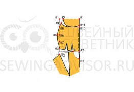 Построение выкройки прилегающего капюшона