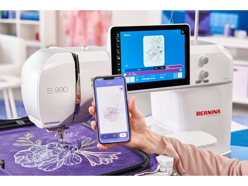 Швейная машина Bernina 990 с вышивальным модулем