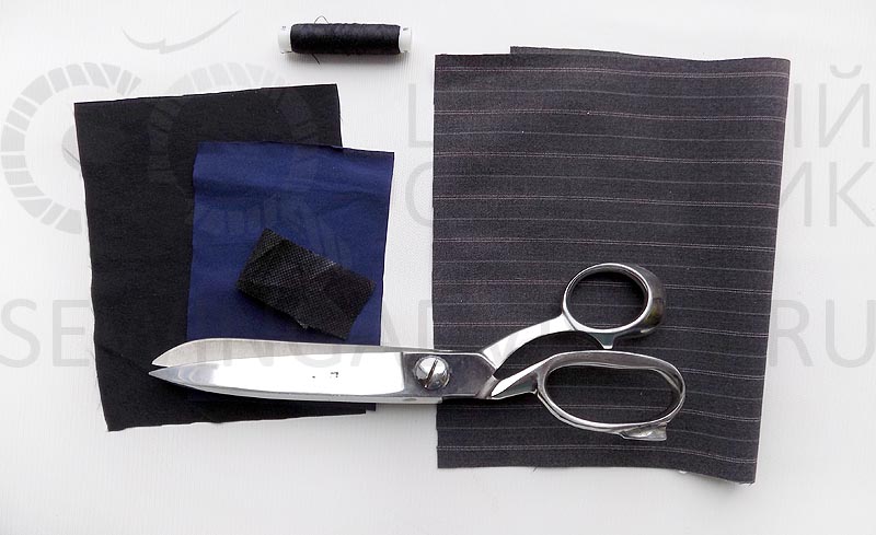 Технология пошива. Прорезной карман с листочкой с втачными концами